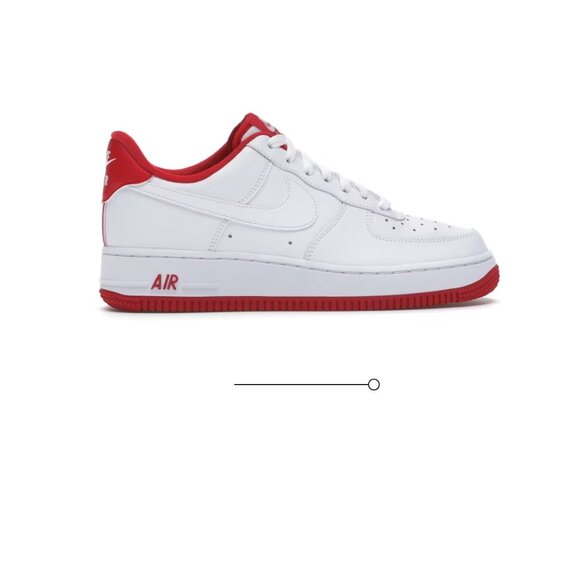 Air Force 1 White University Red Authentic Unisex - Picture 5 of 5